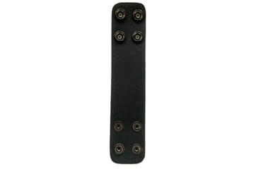 Image of Perfect Fit 1.75in Double Belt Keeper, Plain, Brass Snap, Black, 204-BR