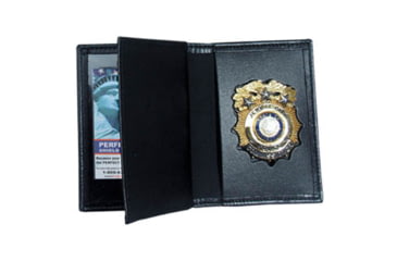 Image of Dress Leather Book Style Case w/ Double ID - 3.25''x5.00''