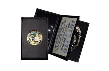 Image of Dress Leather Book Style Case w/ Double ID - 3.50''x5.50''