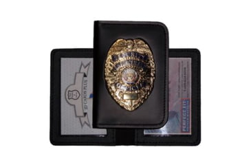 Image of Duty Leather Book Style Case w/ Double ID &amp; Outside Mount - 3.25''x4.63''