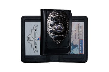 Image of Duty Leather Double ID Case w/ Badge Flap - 2.75''x4.50''