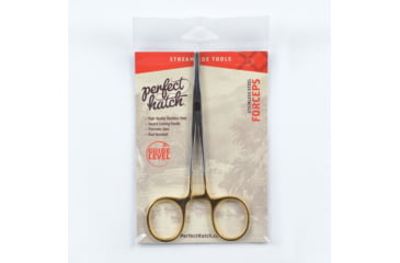 Image of Perfect Hatch Forceps Curved, 6in, Gold, PH-A-SFC-G06