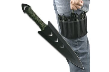 Image of Perfect Point Tactical, 6.5in, Stainless Steel Blade, Green Cord Wrapped Handle RC-040-6