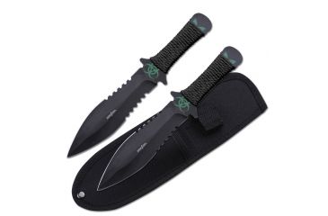 Image of Perfect Point Tactical, 7.5in, Stainless Steel Blade, Black Cord Wrapped Stainless Steel Handle PP-098-2BK