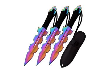 Image of Perfect Point Tactical, 7.5in, Stainless Steel Blade, Nylon Cord Wrapped Handle PP-110-3RB