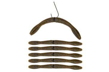 Image of Perfection Lures Dudleys 13-Piece Pre-Rigged Wacky Worm Kit, Green Pumpkin Violet, DDWACKYKIT