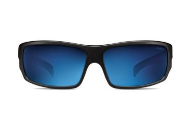 Image of Bolle Tetra Sunglass, Satin Black Frame, Polarized Offshore Blue Lens, 11366