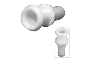 Image of Perko 1-1/8" Thru-Hull Fitting f/Hose Narrow Flange - Plastic 64705