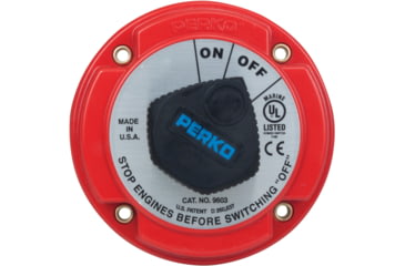 Image of Perko Duty Main Battery Disconnect Switch With Alternator Field Disconnect, Medium, 9603DP