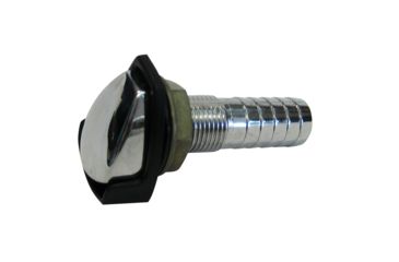 Image of Perko Gas Tank Vent w/Splash Guard - Chrome Plated Zinc - 5/8" Hose 50969