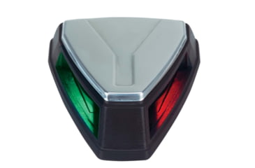 Image of Perko LED Bi-Color Navigation Light, 12V, Black/Stainless Steel, 0655001BLS