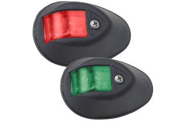 Image of Perko LED Side Lights w/ Housing, 24V, Black Plastic Housing, Red/Green, 0602DP2BLK