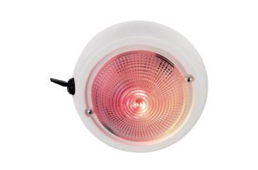 Image of Perko Dome Light w/ Bulbs, Red / White, 1263DP1WHT