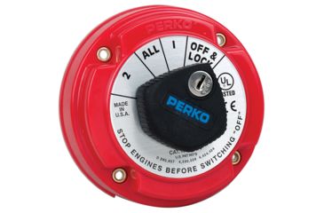 Image of Perko Medium Duty Battery Selector Switch w/Alternator Field Disconnect &amp; Key Lock 8504DP 33117