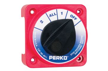 Image of Perko Medium Duty Battery Selector Switch w/o Key Lock Compact 33118