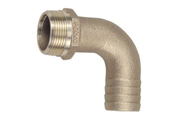 Image of Perko Pipe to Hose Adapter 90 Degree Bronze MADE IN THE USA 1" 39140