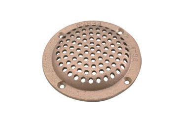 Image of Perko Round Bronze Strainer MADE IN THE USA 3-1/2" 39161
