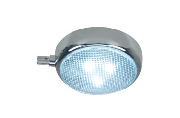 Image of Perko Round Surface Mount LED Dome Light w/Adjustable Dimmer - Chrome Plated 34447