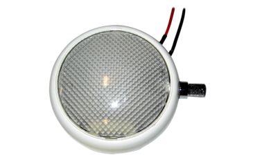 Image of Perko Round Surface Mount LED Dome Light w/Adjustable Dimmer - White Powder Coat 34448