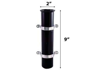 Image of Perko Side Mount Fishing Rod Holder Polymer, Black, 1104DP0BLK