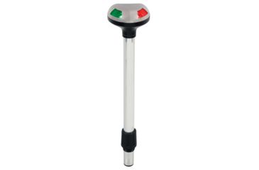 Image of Perko Stealth Series LED Bi-Color Pole Light w/ Small Threaded Collar, 2 Mile, 12in, 1619DP2BLK