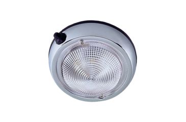 Image of Perko Surface Mount Dome Light w/ 5in O.D., 4in Lens, Chrome Plated, 0300DP1CHR