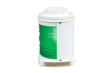 Image of Perko White Plastic Side Light, Green, 1127GA0WHT