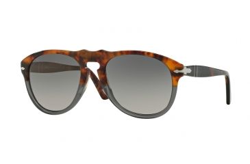 Image of Persol PO0649 Prescription Sunglasses PO0649-1023M3-52 - Lens Diameter 52 mm, Frame Color Fuoco E Ardesia