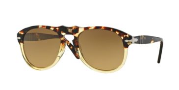 Image of Persol PO0649 Prescription Sunglasses PO0649-1024M2-52 - Lens Diameter 52 mm, Frame Color Ebano E Oro