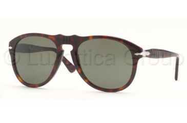 Image of Persol PO0649 Single Vision Prescription Sunglasses PO0649-24-31-5620 - Lens Diameter: 56 mm, Frame Color: Havana