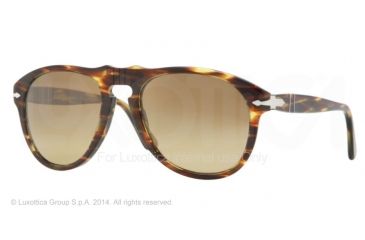 Image of Persol PO0649 Prescription Sunglasses PO0649-938-81-52 - Lens Diameter 52 mm, Frame Color Green Gradient Brown