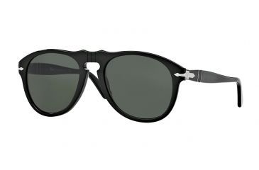Image of Persol PO0649 Prescription Sunglasses PO0649-95-31-56 - Lens Diameter 56 mm, Frame Color Black