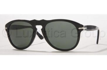 Image of Persol PO0649 Single Vision Prescription Sunglasses PO0649-95-58-5420 - Lens Diameter: 54 mm, Frame Color: Black