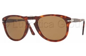 Image of Persol PO0714 Progressive Prescription Sunglasses PO0714-24-57-5221 - Lens Diameter: 52 mm, Frame Color: Havana
