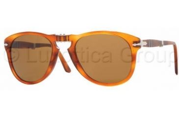 Image of Persol PO0714 Progressive Prescription Sunglasses PO0714-96-33-5421 - Frame Color: Light Havana, Lens Diameter: 54 mm