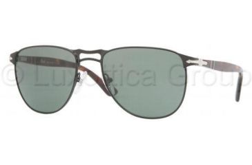 Image of Persol PO2390S Sunglasses 975/31-5518 - Shiny Black Crystal Green