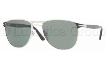 Image of Persol PO2390S Sunglasses 977/58-5518 - Silver Crystal Green Polarized