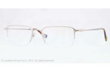 Image of Persol PO2427V Single Vision Prescription Eyeglasses 1051-52 - Silver Frame, Demo Lens Lenses