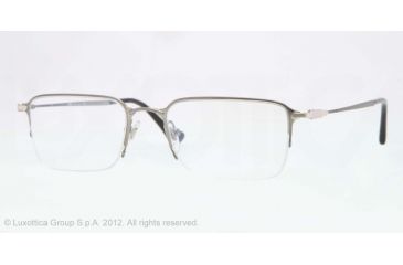 Image of Persol PO2427V Single Vision Prescription Eyeglasses 1052-52 - Gunmetal Frame, Demo Lens Lenses