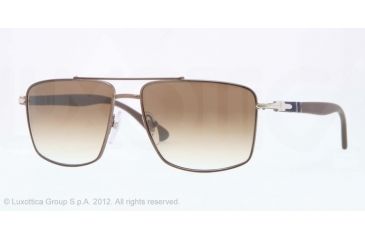 Image of Persol PO2430S Progressive Prescription Sunglasses PO2430S-102051-55 - Lens Diameter 55 mm, Frame Color Matte Brown