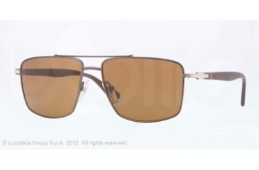 Image of Persol PO2430S Progressive Prescription Sunglasses PO2430S-105633-55 - Lens Diameter 55 mm, Frame Color Green-Brown