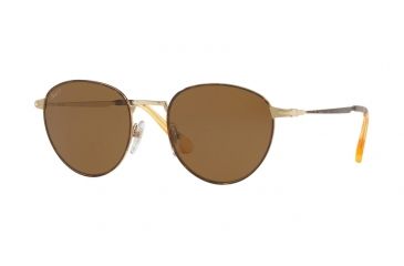 Image of Persol PO2445S Sunglasses 107557-52 - Havana Gold Frame, Brown Polar Lenses