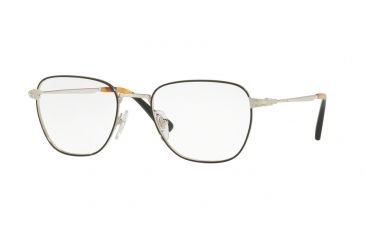 Image of Persol PO2447V Single Vision Prescription Eyeglasses, 52mm, Silver / Black, PO2447V-1074-52-SV