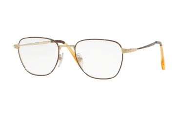 Image of Persol PO2447V Single Vision Prescription Eyeglasses, 52mm, Gold Havana, PO2447V-1075-52-SV