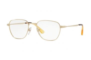 Image of Persol PO2447V Single Vision Prescription Eyeglasses, 52mm, Gold, PO2447V-1076-52-SV
