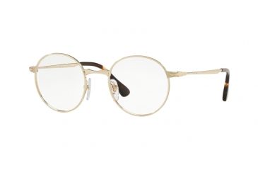 Image of Persol PO2451V Eyeglass Frames 1076-47 - Gold Frame