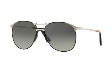 Image of Persol PO2649S Prescription Sunglasses, 55mm, Silver / Black, PO2649S-107471-55-SV