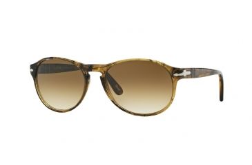 Image of Persol PO2931S Progressive Prescription Sunglasses PO2931S-102151-55 - Lens Diameter 55 mm, Frame Color Light Striped Brown