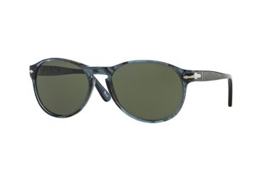 Image of Persol PO2931S Progressive Prescription Sunglasses PO2931S-103131-55 - Lens Diameter 55 mm, Frame Color Stripped Blue