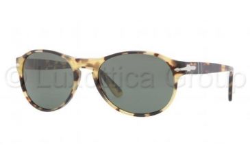 Image of Persol PO2931S Progressive Prescription Sunglasses PO2931S-124-31-5517 - Lens Diameter 55 mm, Frame Color Light Havana